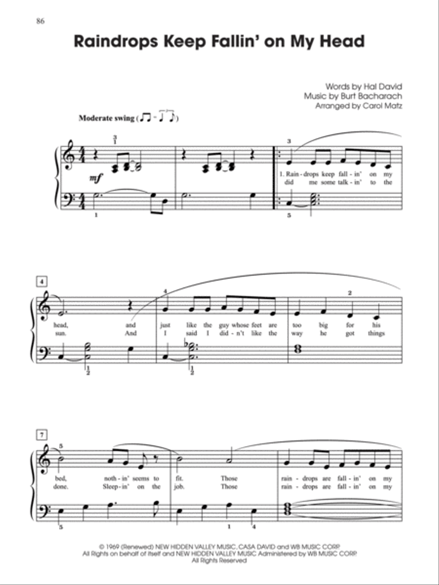 Generations -- Baby Boomers (1964--1974), Book 2 Easy Piano scores gallery preview page 5