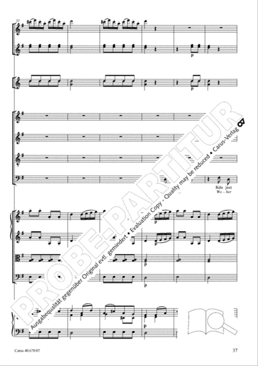 Missa pastoralis bohemica 4-Part scores gallery preview page 50