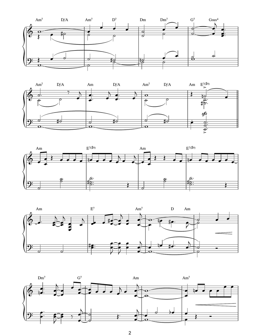 Mas Que Nada Piano Solo scores gallery preview page 2