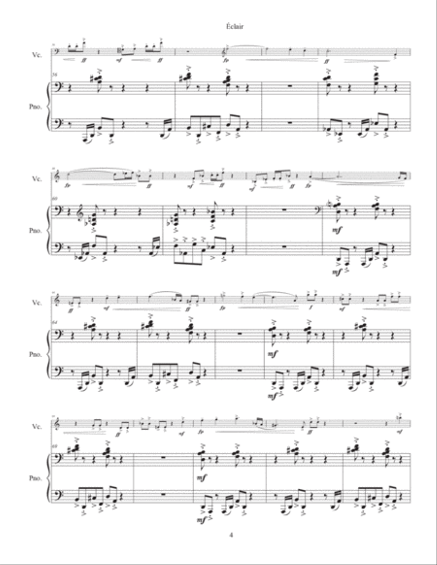 Éclair (2021) piano part Éclair (2021) piano part Piano Solo scores gallery preview page 4