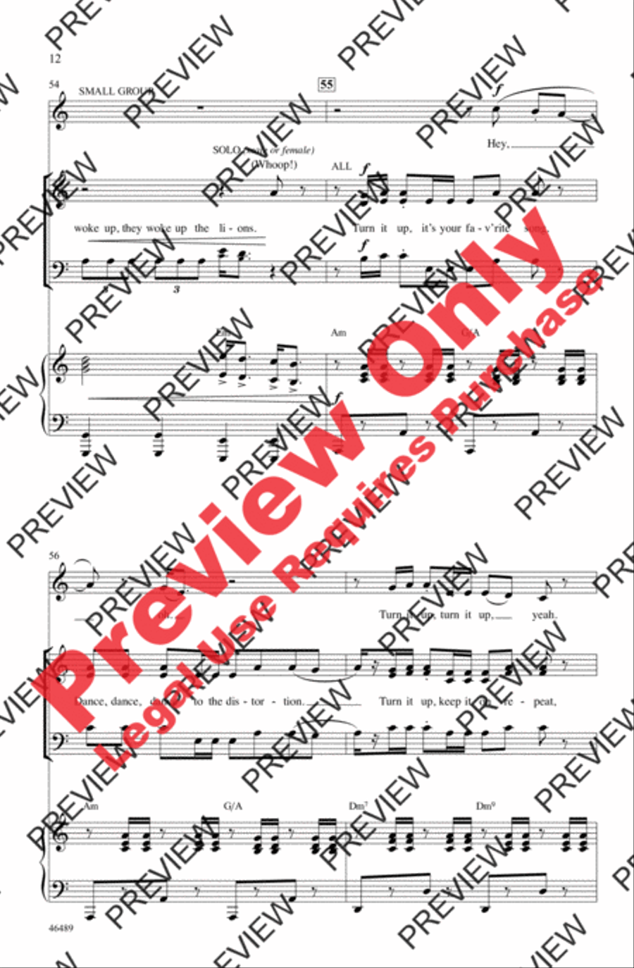 Chained to the Rhythm 3-Part scores gallery preview page 12