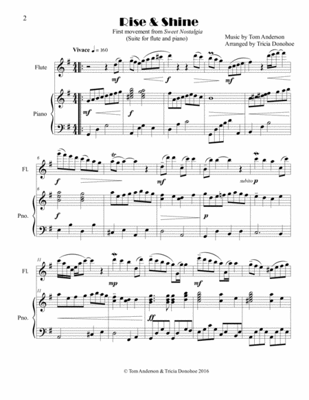 Sweet Nostalgia, Suite for flute & piano image number null