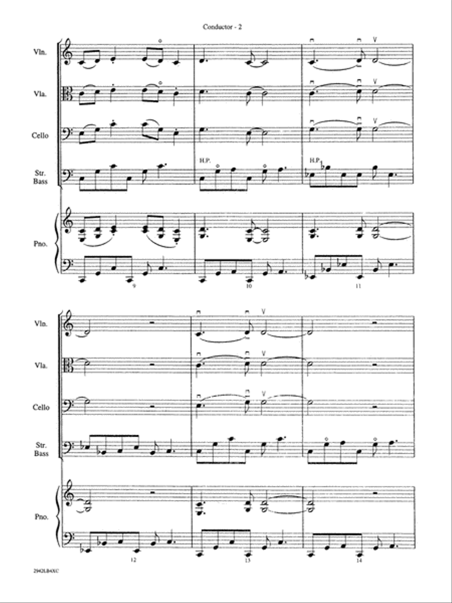 Linus and Lucy: Score String Orchestra scores gallery preview page 4