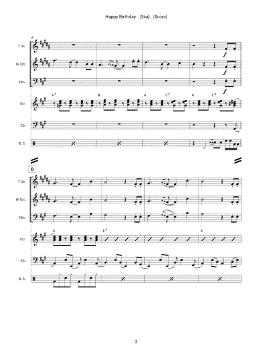 Happy Birthday Orchestra scores gallery preview page 4