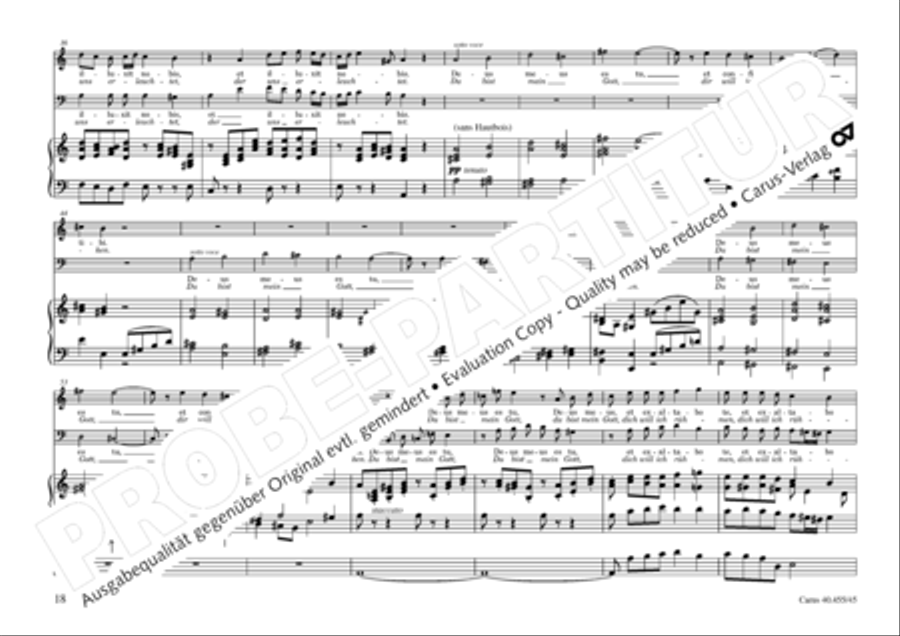 Oratorio de Noel (Weihnachtsoratorium) 4-Part scores gallery preview page 19