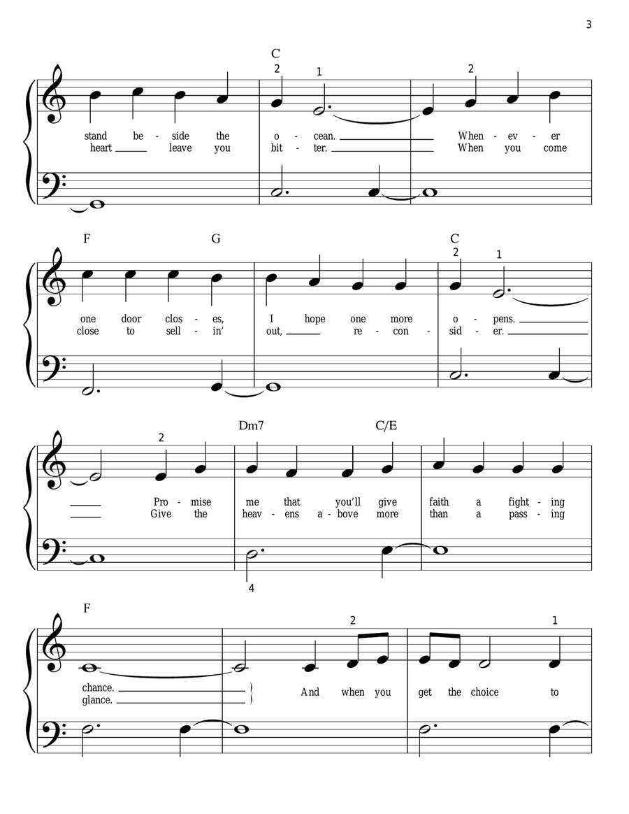 I Hope You Dance I Hope You Dance Easy Piano scores gallery preview page 3