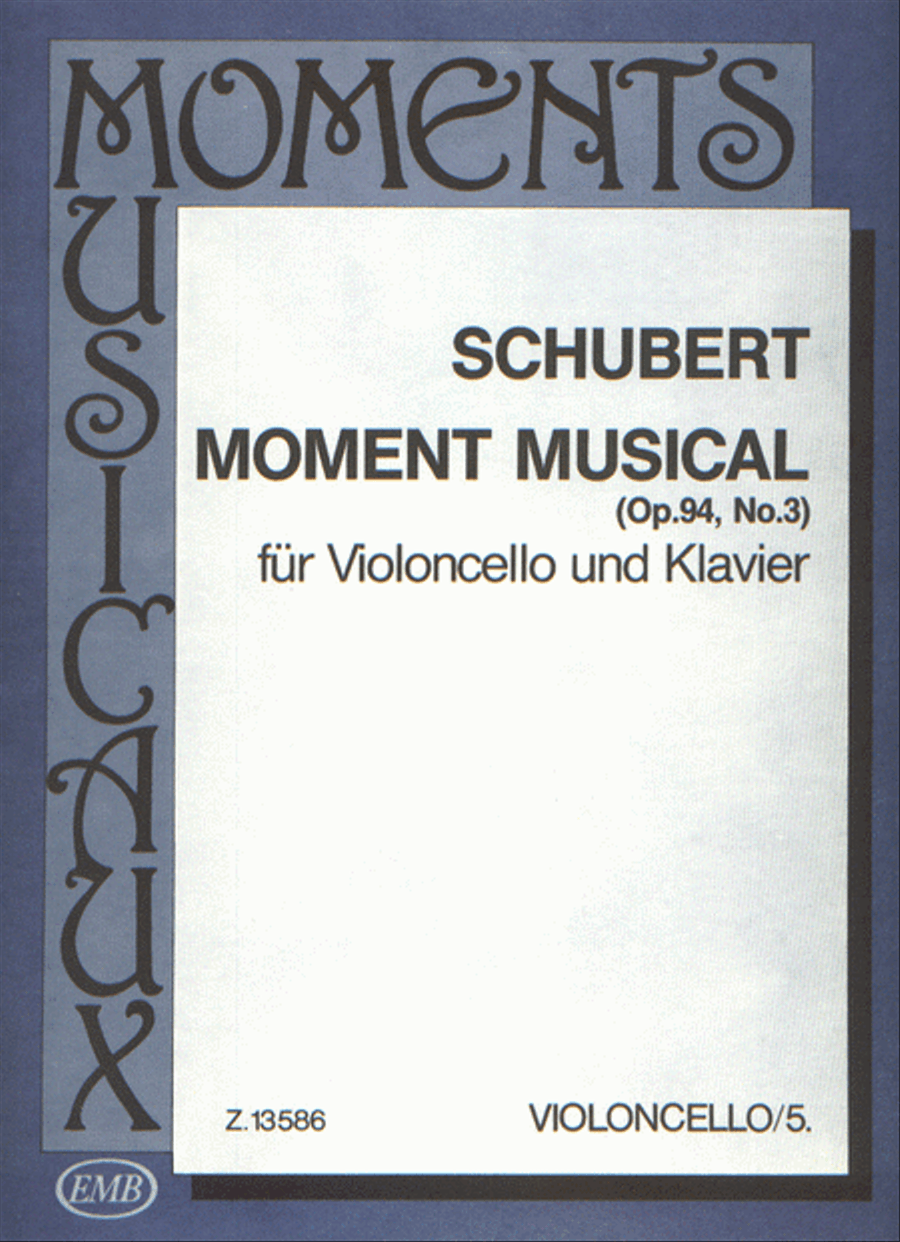 Moment musical op. 93, No. 3 Piano Accompaniment scores gallery preview page 1