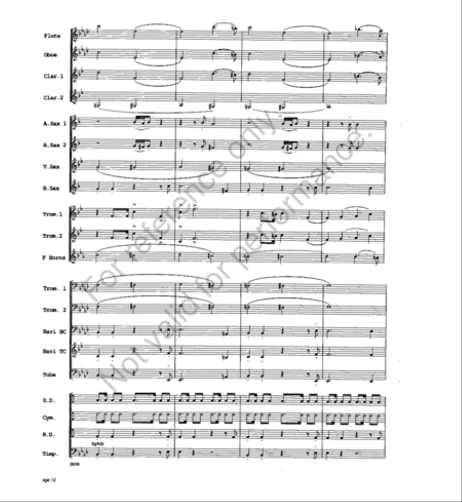 Trumpets a la King Trumpets a la King Concert Band scores gallery preview page 11