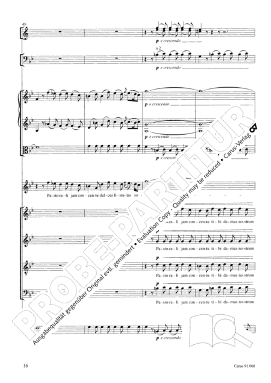 Pastorali jam concentu 4-Part scores gallery preview page 17