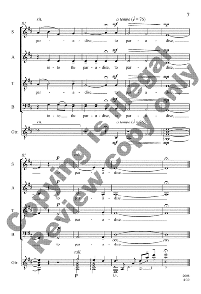 Fourteen Angels (Harp [Piano]/Choral Score) image number null