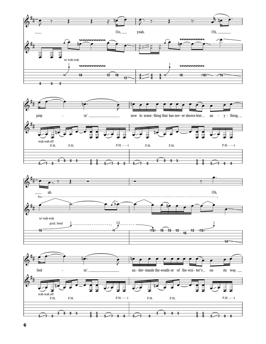 Even Flow Acoustic Guitar scores gallery preview page 6