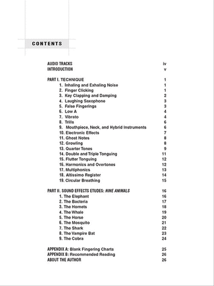 Saxophone Sound Effects Saxophone Solo scores gallery preview page 2