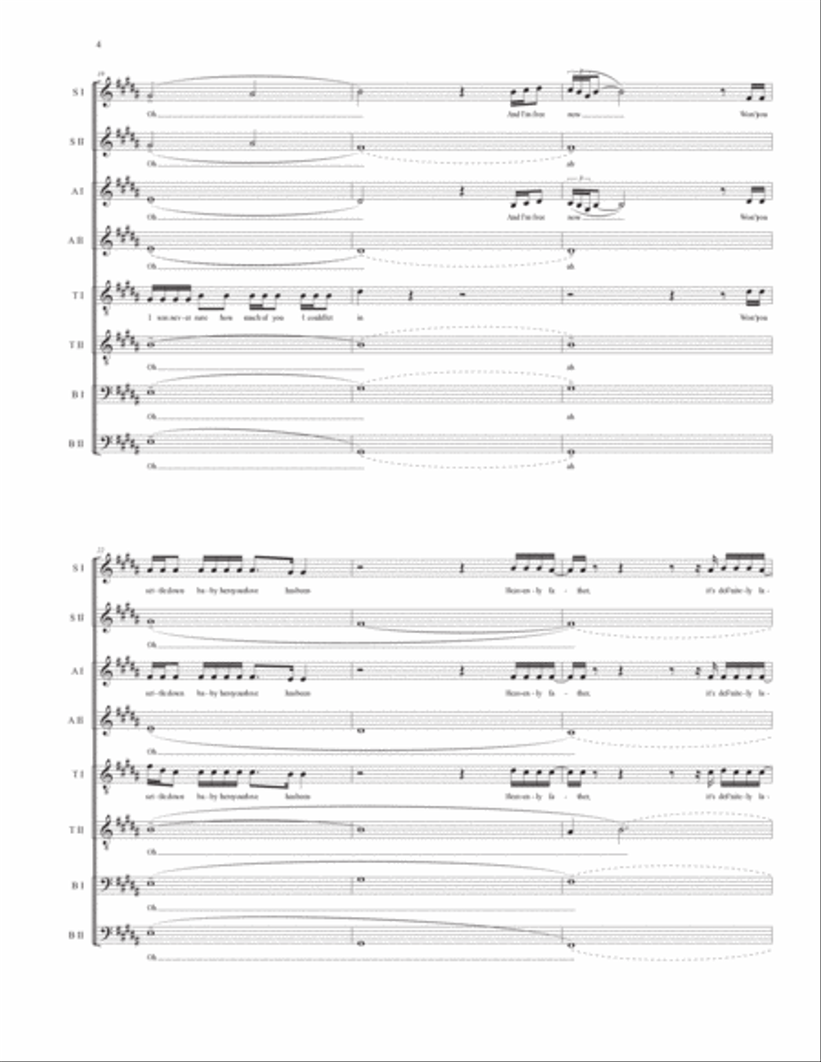 Heavenly Father 4-Part scores gallery preview page 5