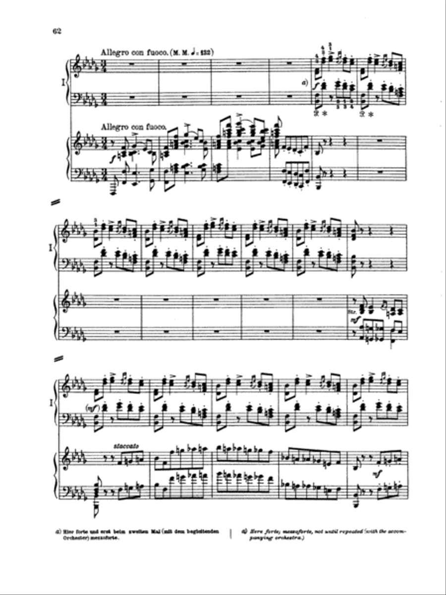 Tchaikovsky: Piano Concerto No. 1 in B flat Minor, Op. 23 Piano scores gallery preview page 1