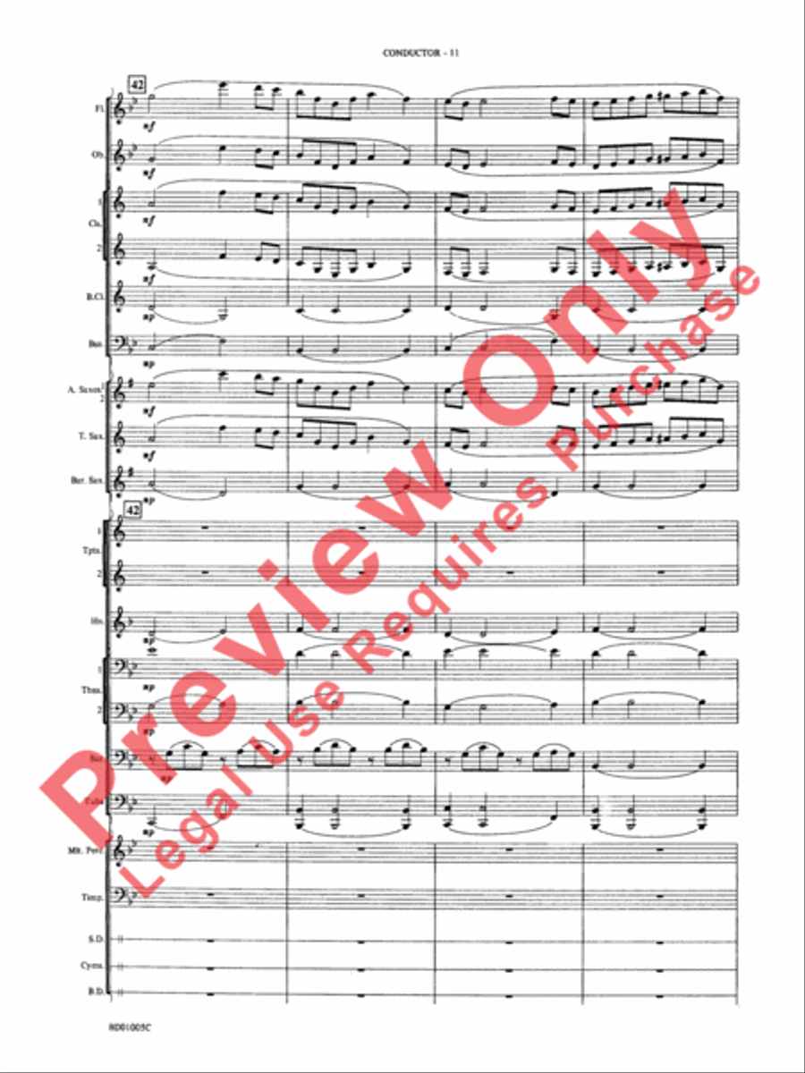 March Slav Concert Band scores gallery preview page 13