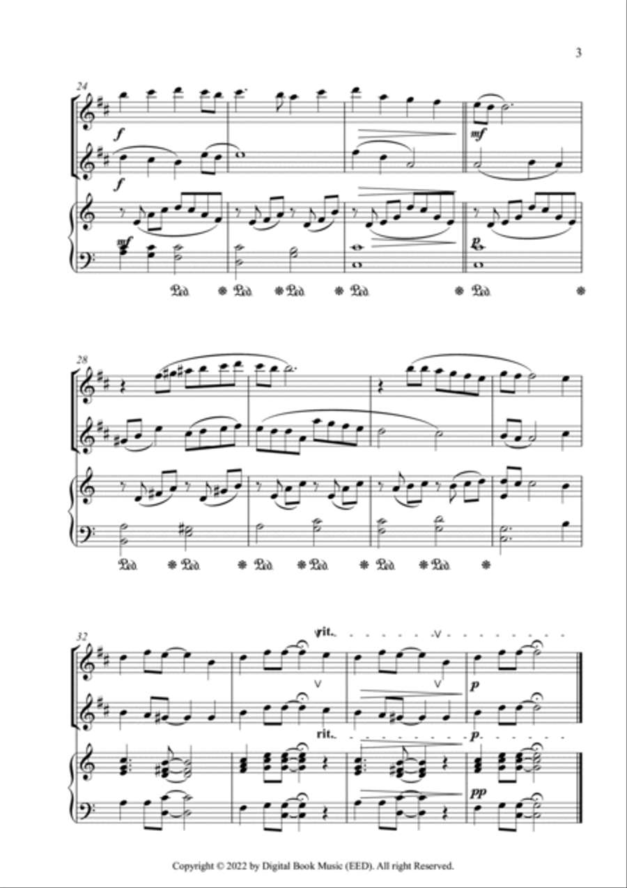 Yesterday Woodwind Duet scores gallery preview page 3