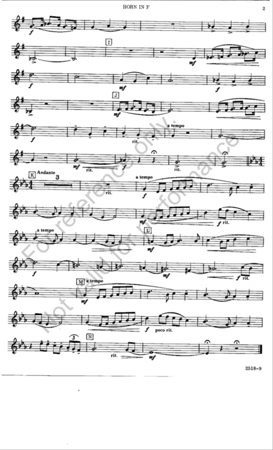 Ballad for Horn Piano Accompaniment scores gallery preview page 3