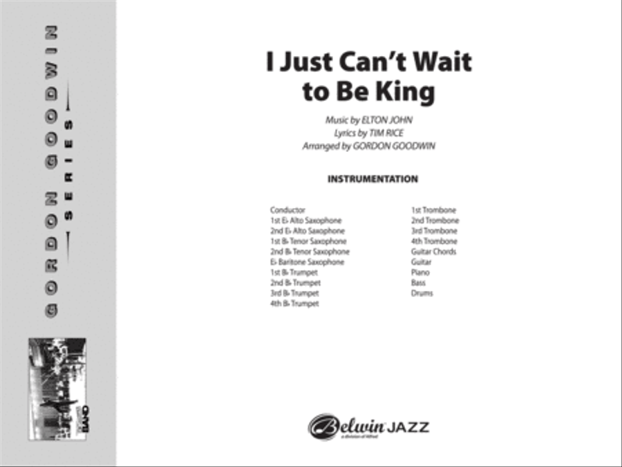 I Just Can't Wait to Be King Jazz Ensemble scores gallery preview page 2