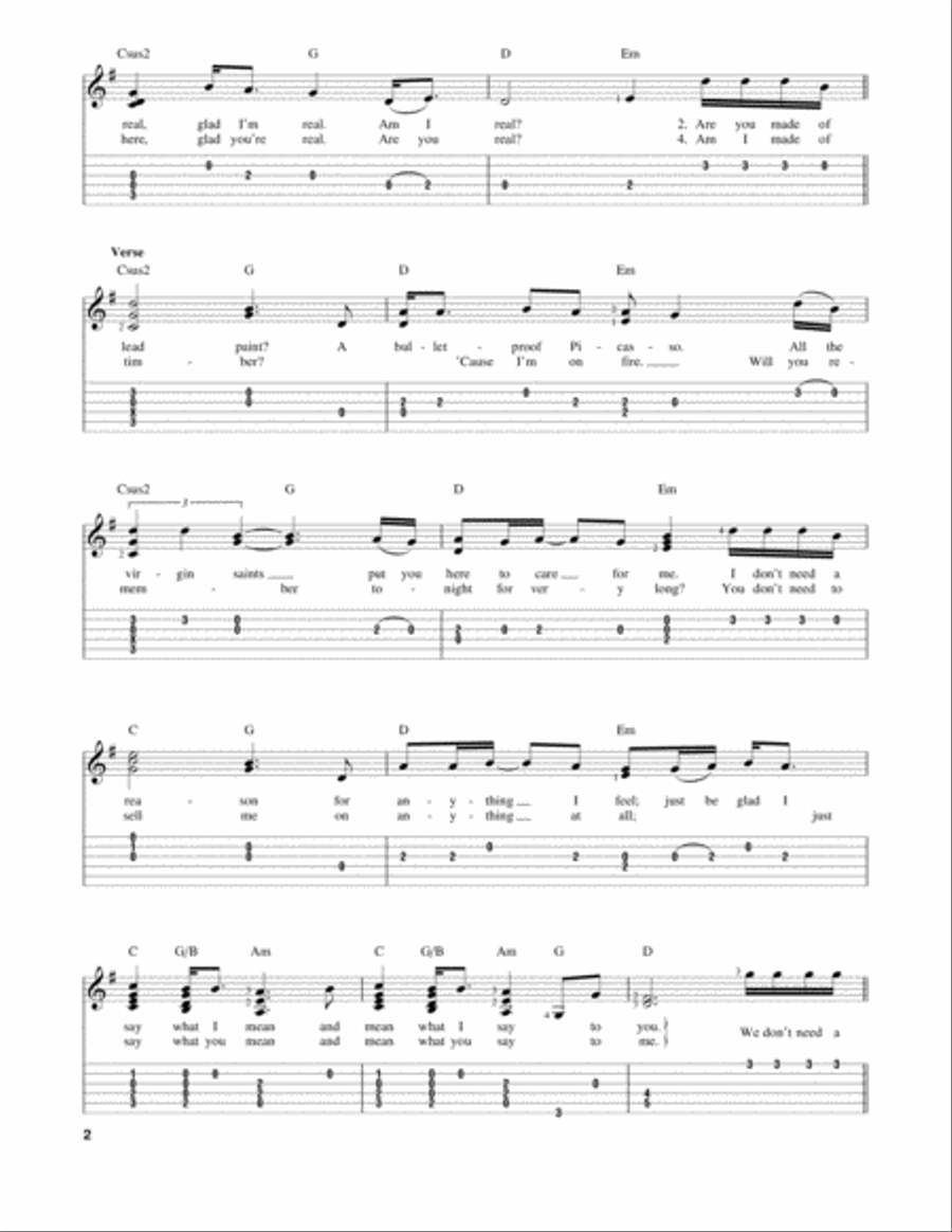 Bulletproof Picasso Acoustic Guitar scores gallery preview page 2