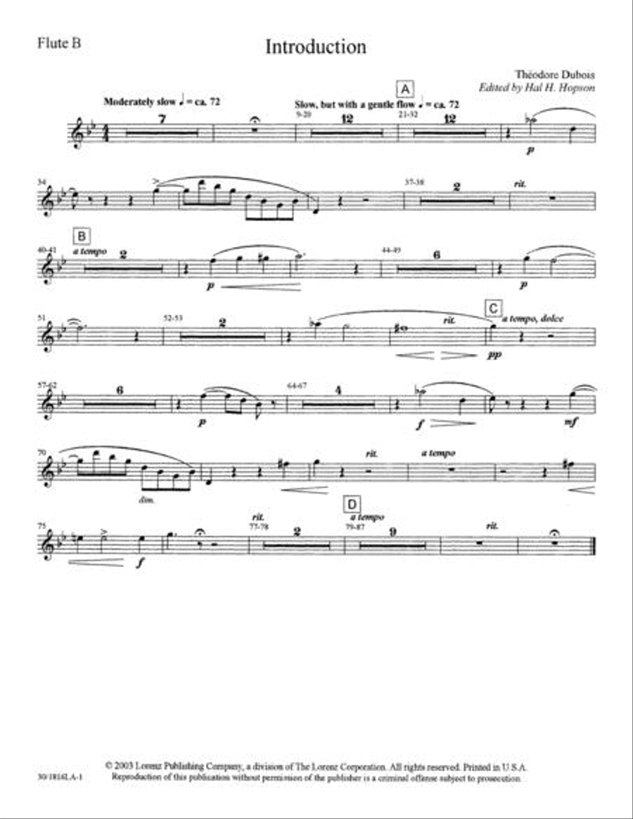 The Seven Last Words of Christ - Flute B Choir scores gallery preview page 2