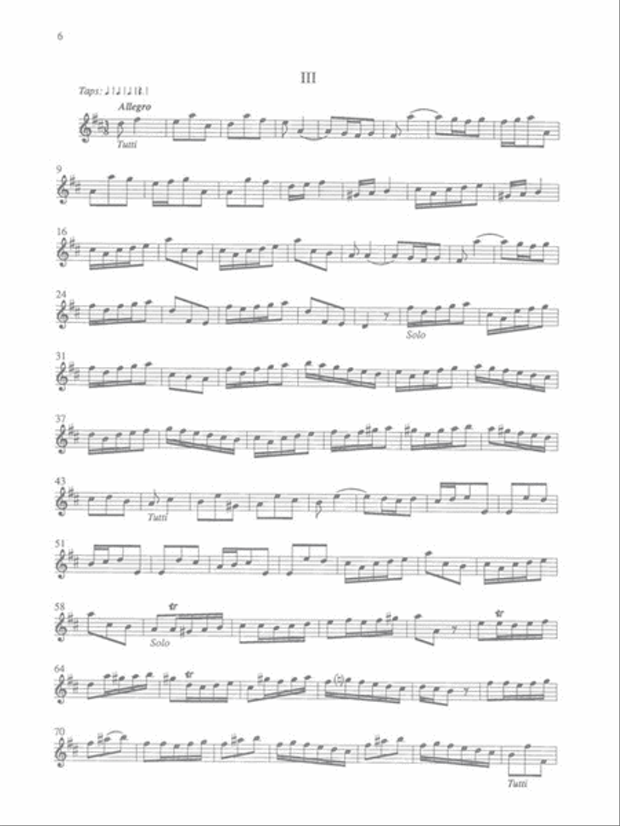 Vivaldi – 3 Concerti for Flute & Orchestra: D Major (RV427); F Major (RV434); G Major (RV438) Flute scores gallery preview page 6
