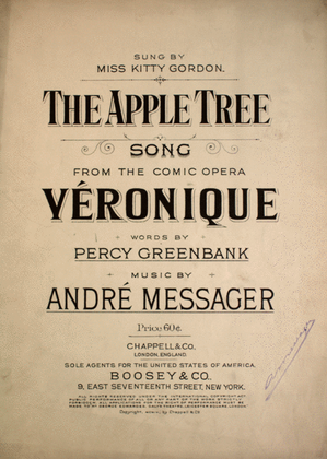 The Apple Tree. Song From the Comic Opera Veronique