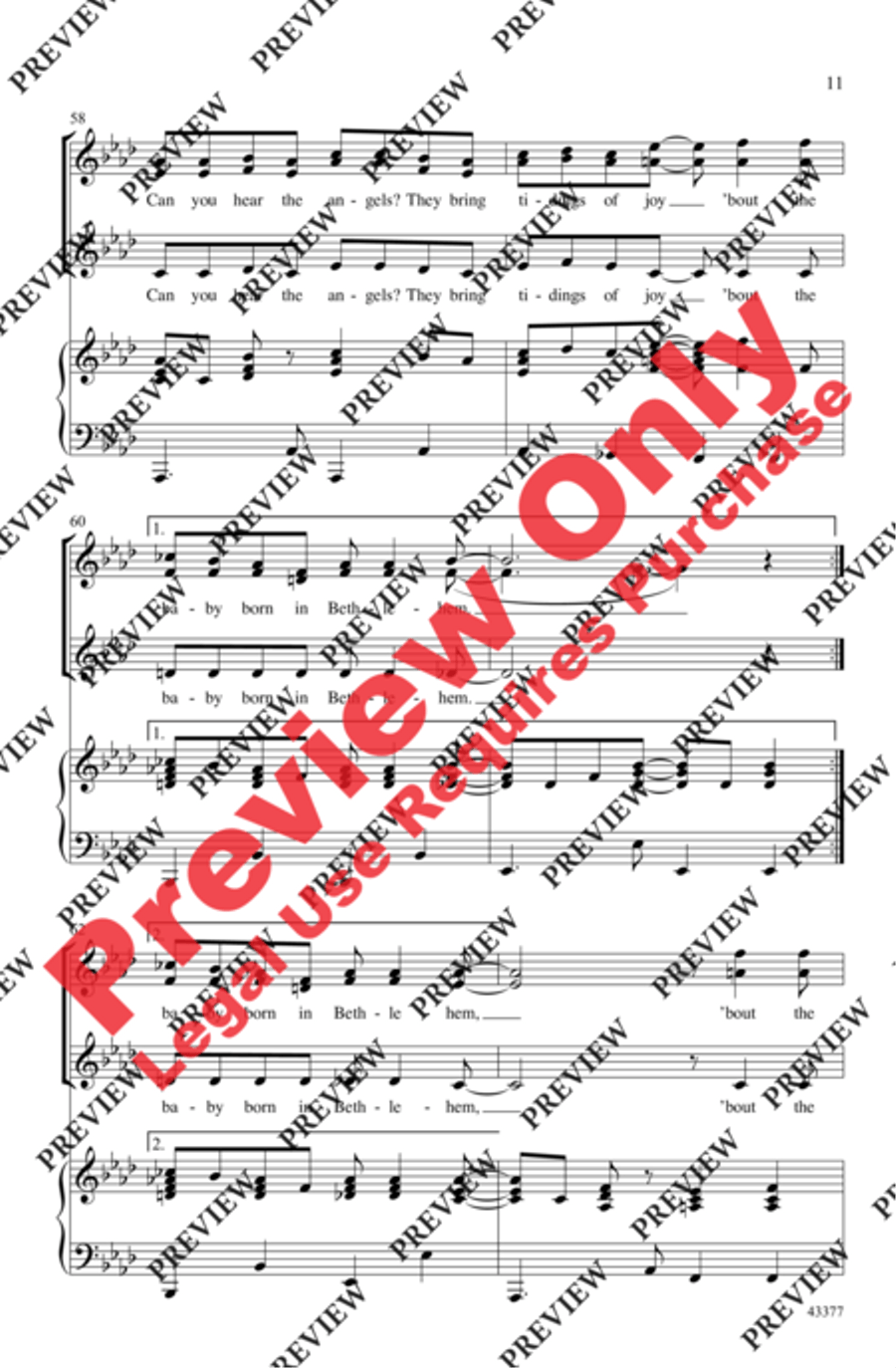 Can You Hear the Angels? Can You Hear the Angels? Women's Choir scores gallery preview page 11