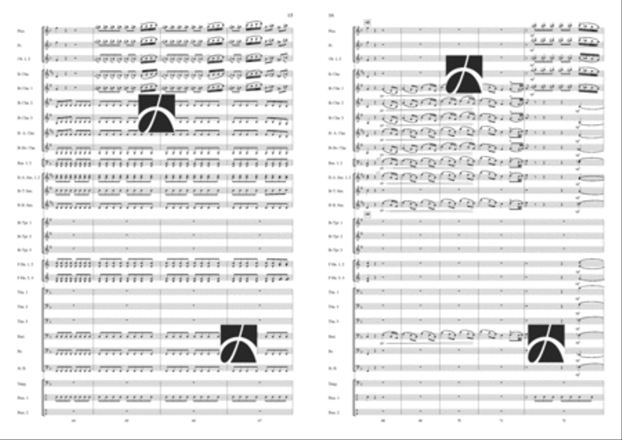 Coro dei Gitani Concert Band scores gallery preview page 9