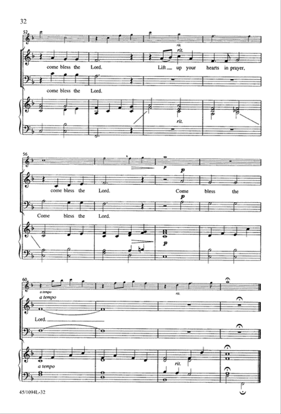 10 Anthems for about 10 Singers Unison Choir scores gallery preview page 33