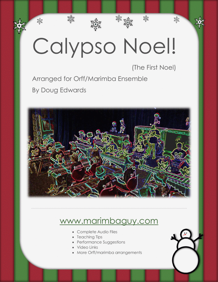 Calypso Noel (The First Noel) Large Ensemble scores gallery preview page 1