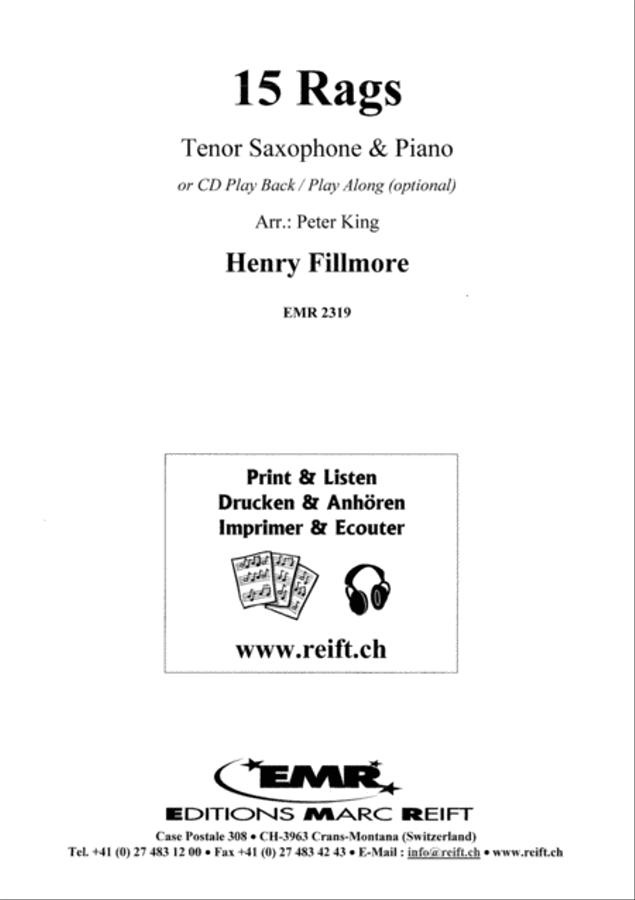 15 Rags Tenor Saxophone scores gallery preview page 2