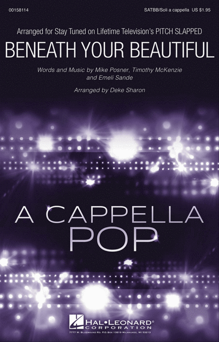 Beneath Your Beautiful A Cappella scores gallery preview page 1