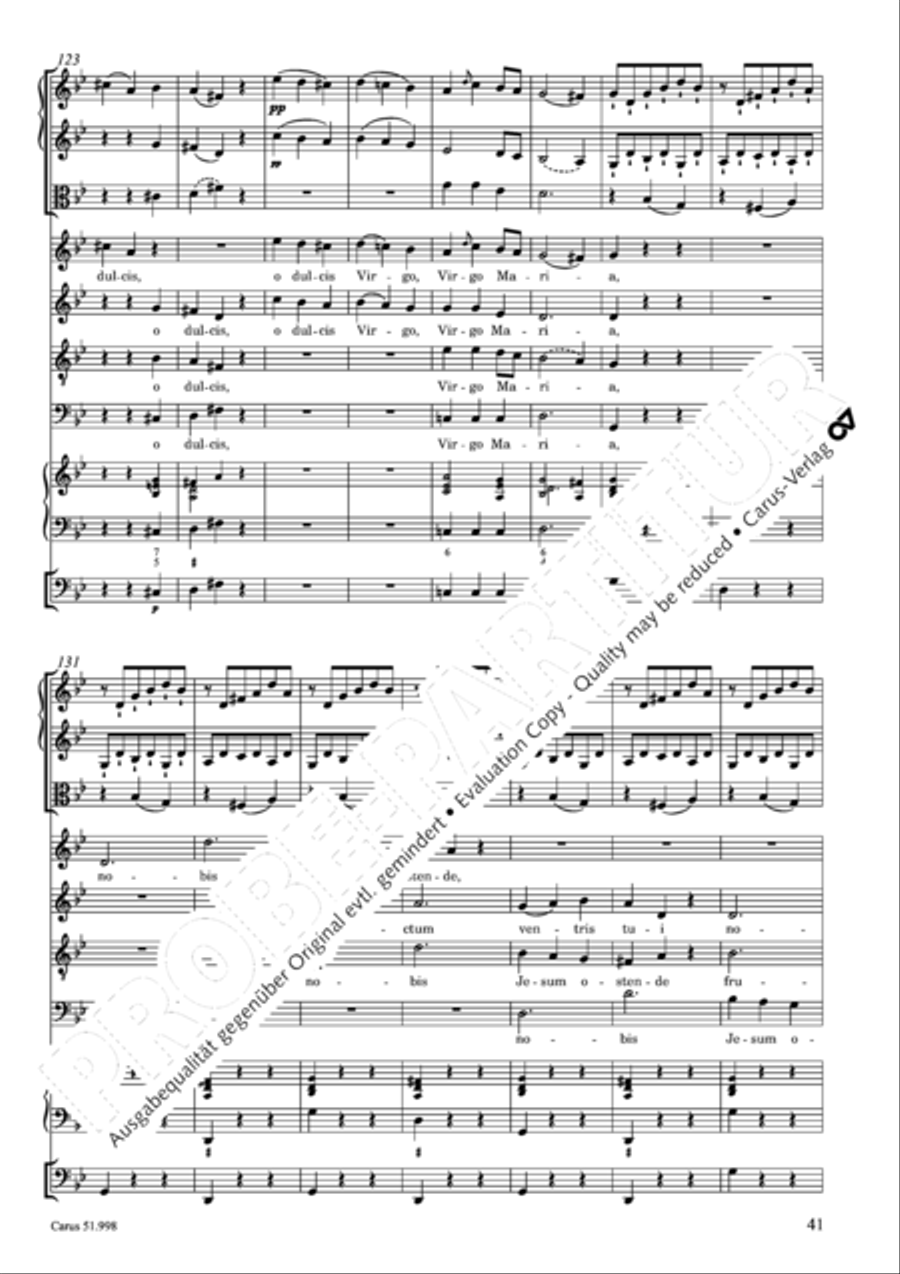 Salve Regina in g Salve Regina in g 4-Part scores gallery preview page 42