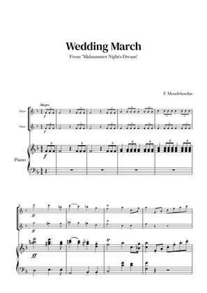 Felix Mendelssohn - Wedding March (F major) (for Flute Duet)