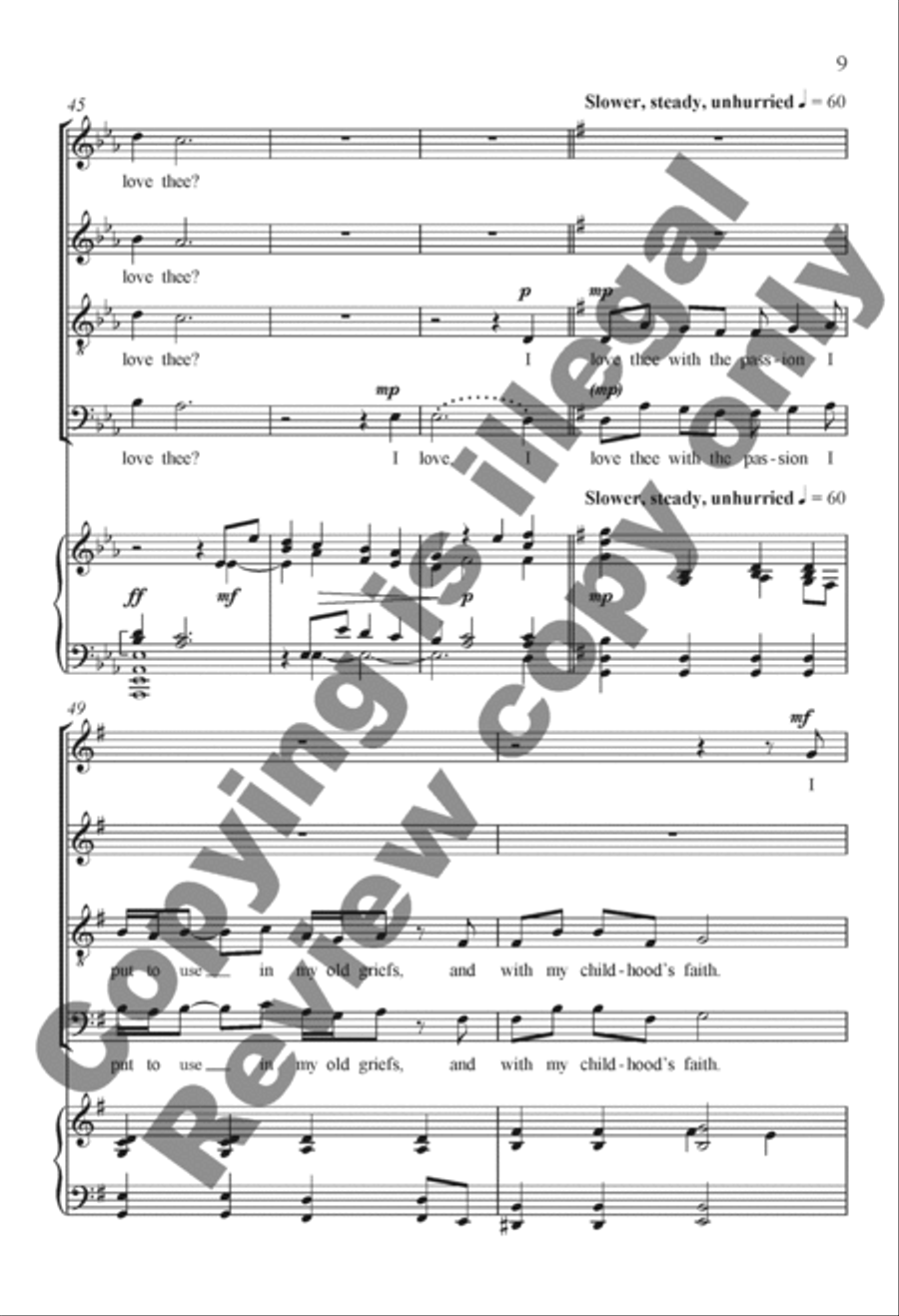 How Do I Love Thee? How Do I Love Thee? 4-Part scores gallery preview page 8