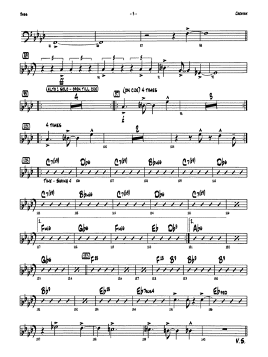 Caravan: String Bass Jazz Ensemble scores gallery preview page 3