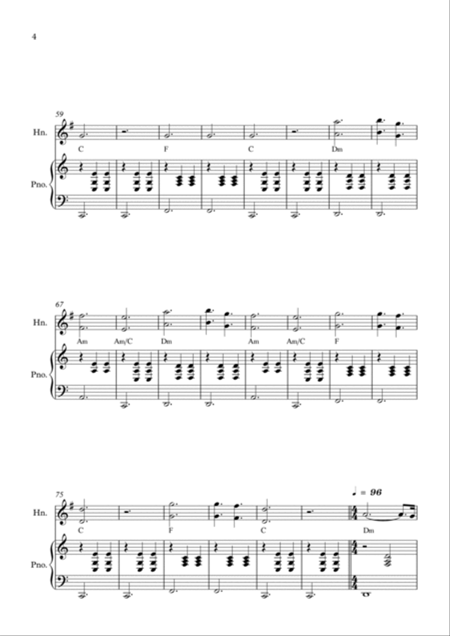 La Valse D'amelie Horn scores gallery preview page 4