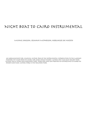 Night Boat To Cairo