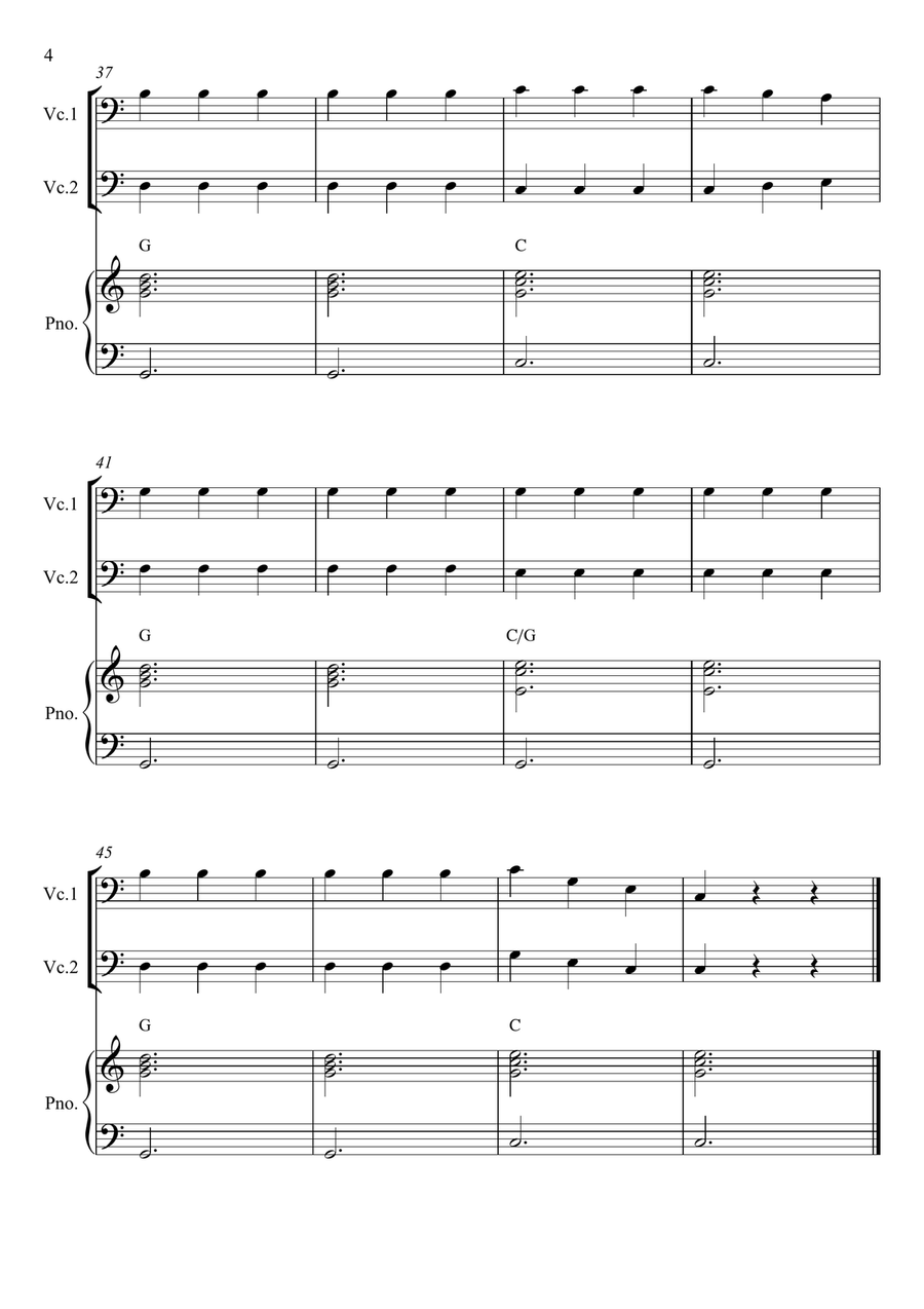Chopsticks String Duet scores gallery preview page 4