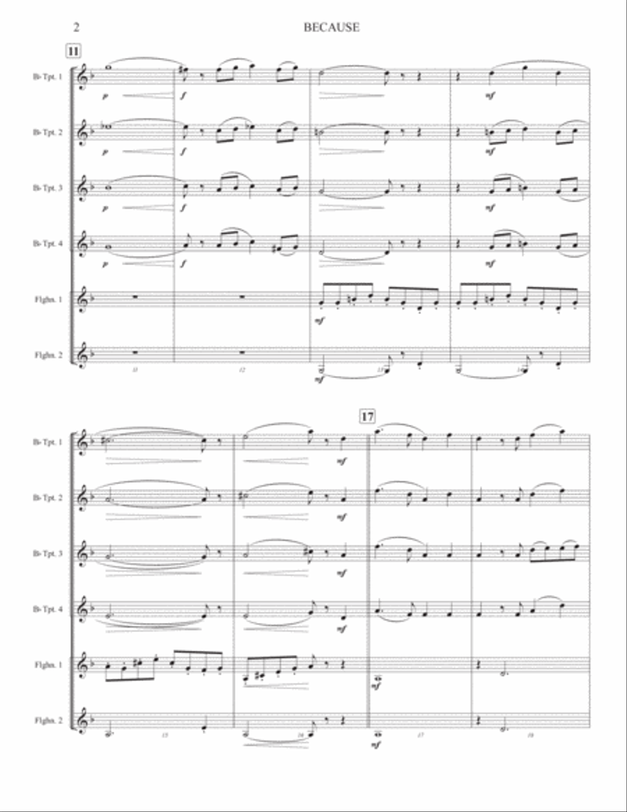 Because Small Ensemble scores gallery preview page 2