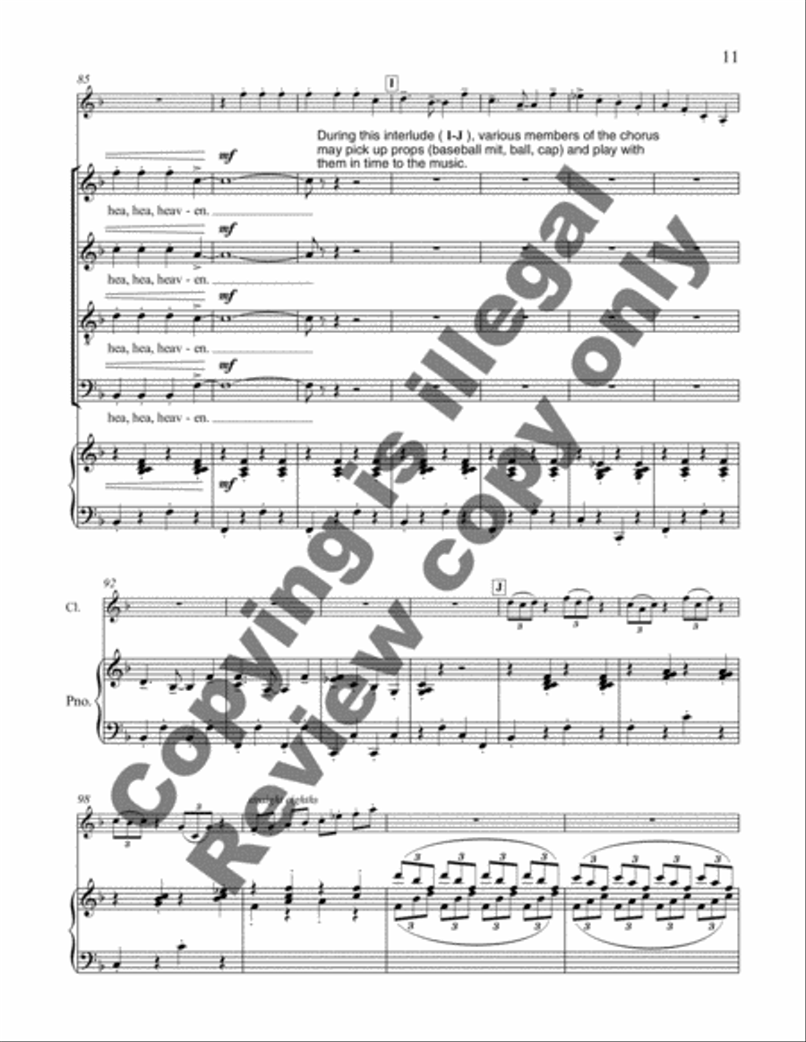 Walk On Up to Heaven 4-Part scores gallery preview page 14