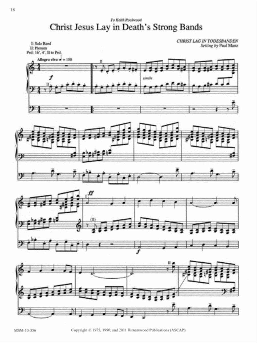 Ten Chorale Improvisations, Set 6 Organ scores gallery preview page 8