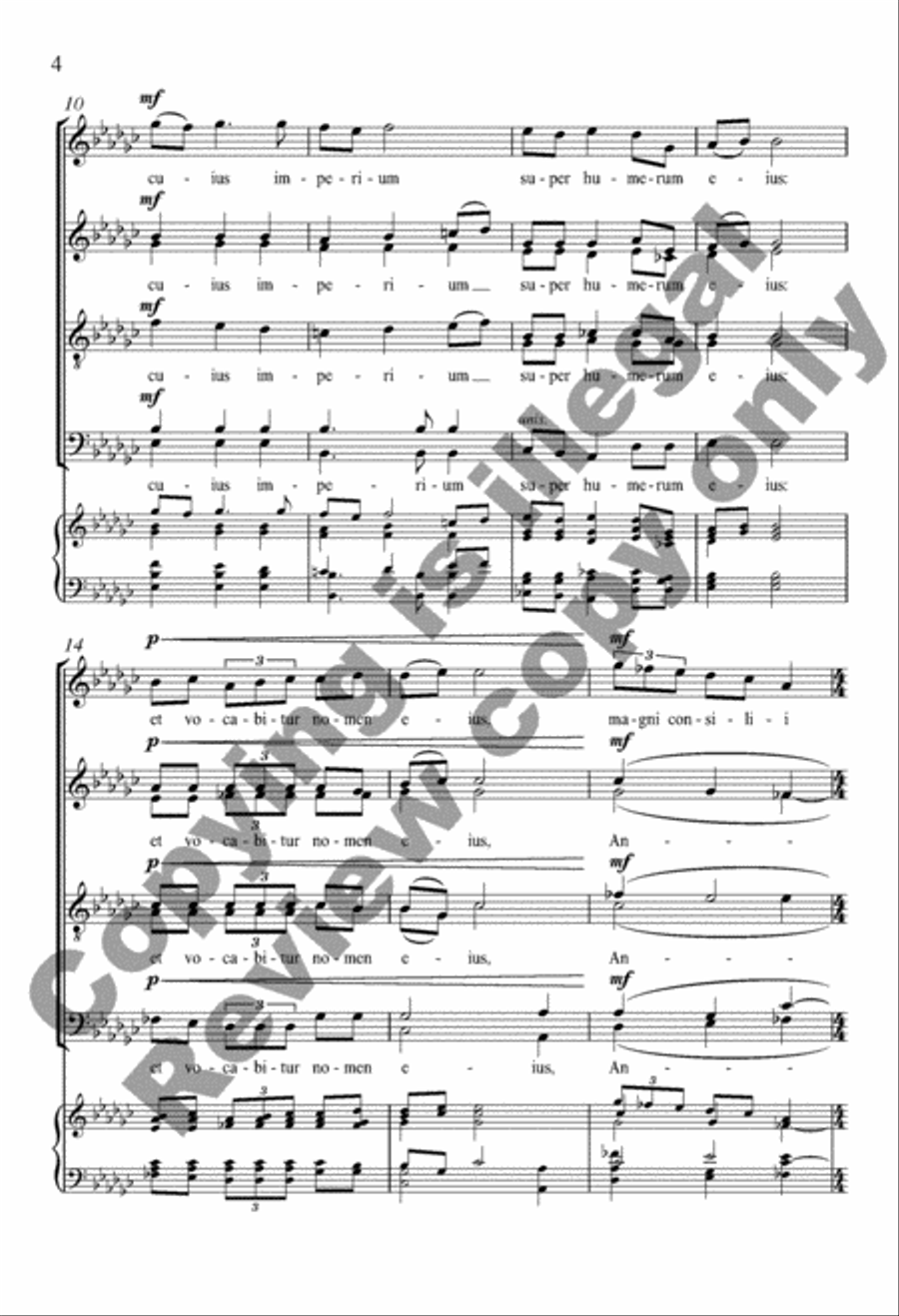 Puer natus est nobis Puer natus est nobis Divisi scores gallery preview page 4