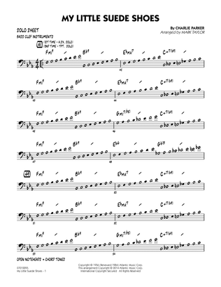 My Little Suede Shoes - Bass Clef Solo Sheet