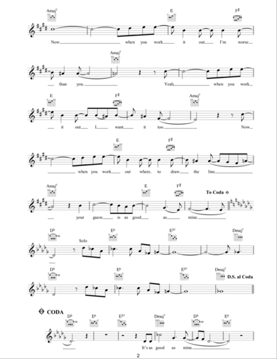 God Put A Smile Upon Your Face Piano scores gallery preview page 2