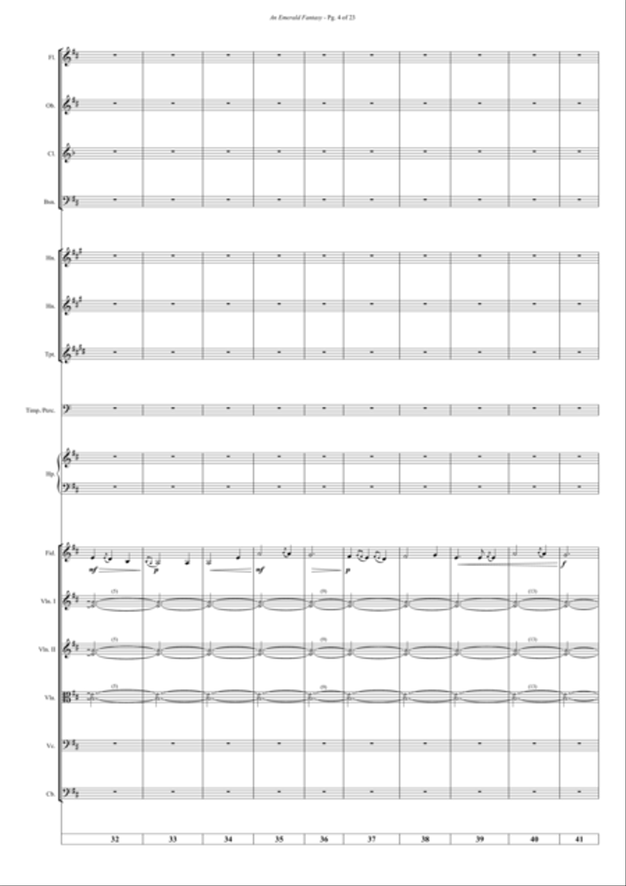 An emerald fantasy An emerald fantasy Chamber Orchestra scores gallery preview page 6