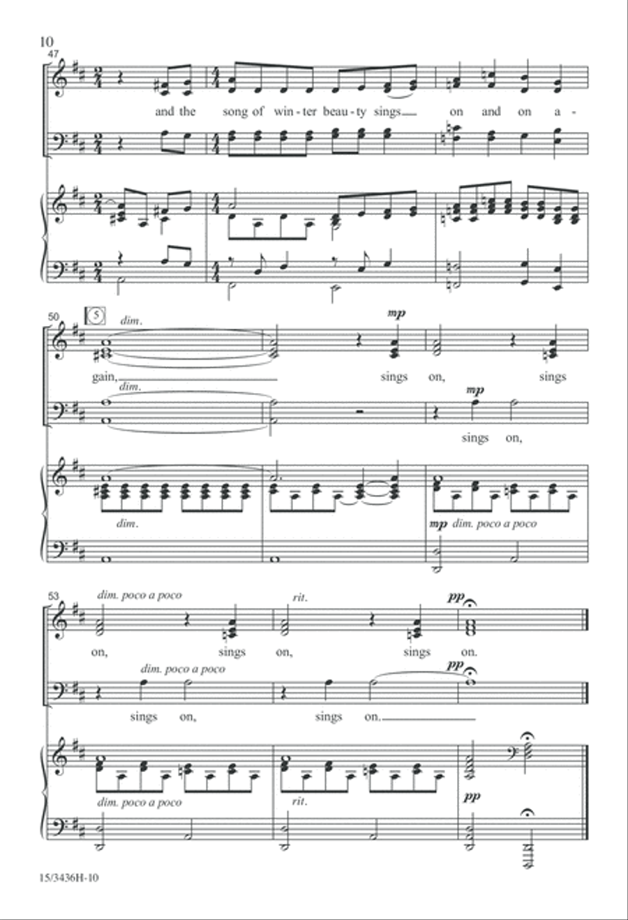 Canticle of Winter 4-Part scores gallery preview page 10