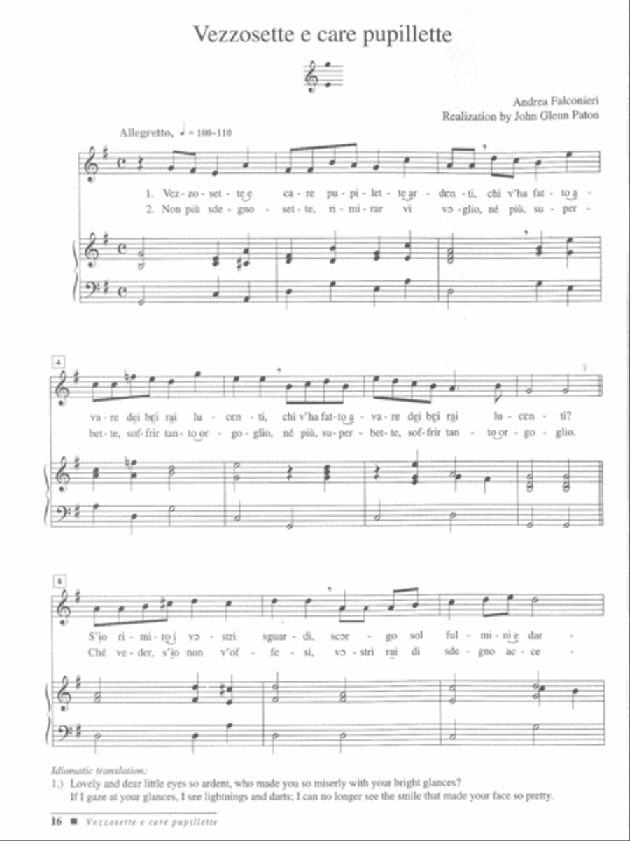 Italian Arias of the Baroque and Classical Eras Voice Solo scores gallery preview page 4