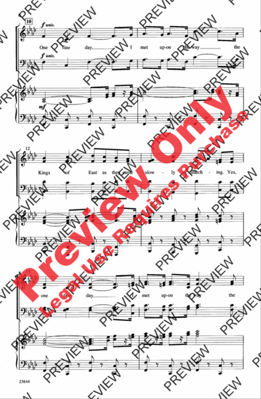 March of the Kings March of the Kings 4-Part scores gallery preview page 3