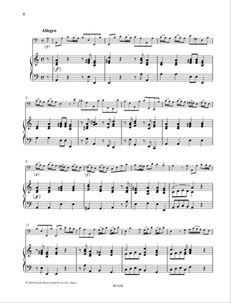 Sonata A minor Piano Accompaniment scores gallery preview page 3